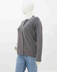 100% Lambswool Cardigan Brown