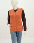 Acrylic Wool Sleeve Less Cardigan