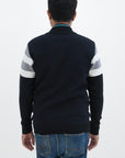 Soft Acrylic Wool Zipper Sweater Black