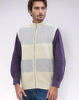 Soft Acrylic Wool Sleeveless Zipper Sweater