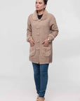 Acrylic Wool Long Coat