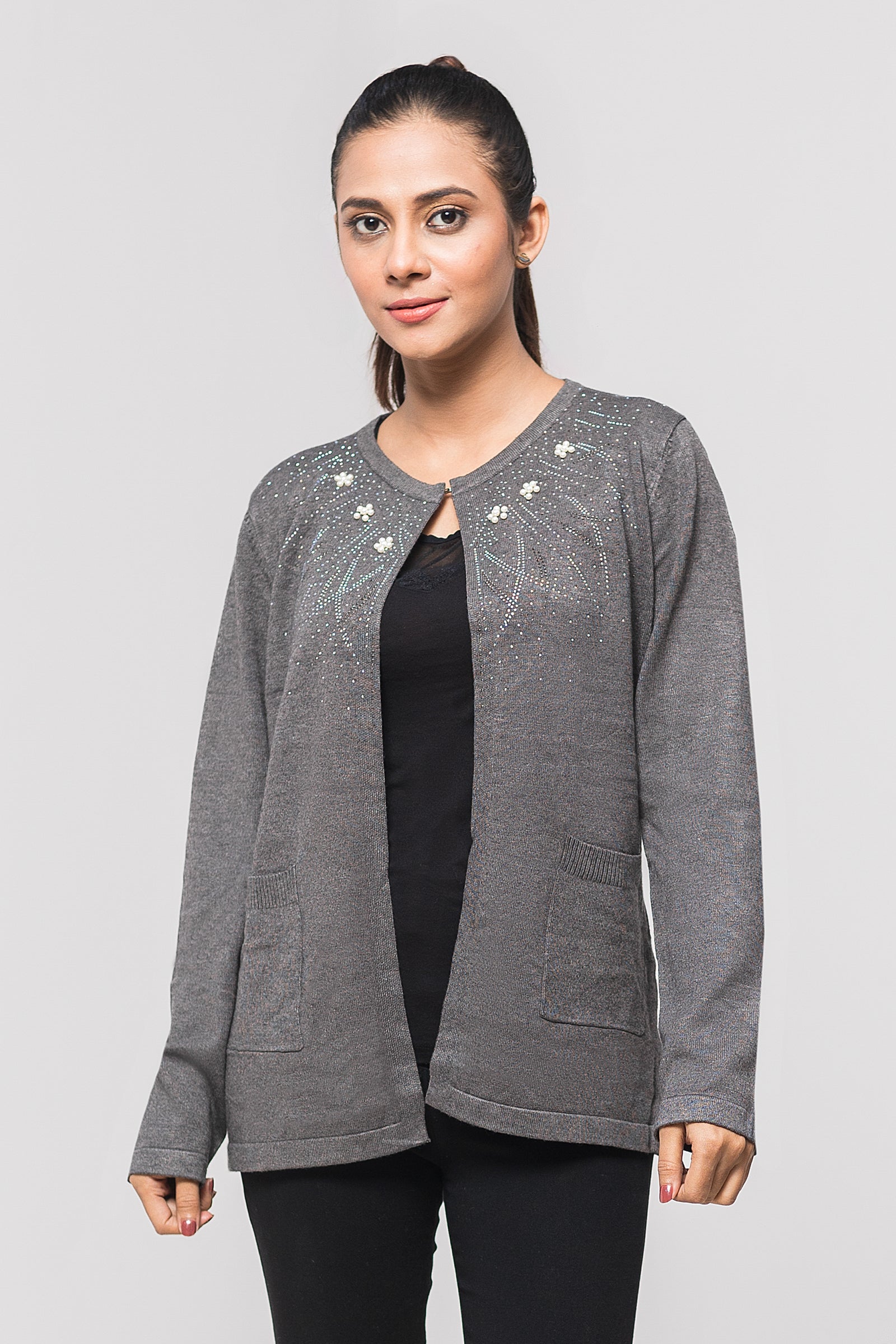 Acrylic Wool Cardigan