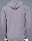 Soft Acrylic Wool Zipper Sweater Gray Mix