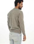 100% Lambswool Gray Mix  Pullover