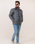 Plain Gray Puffer Jacket