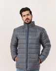 Plain Gray Puffer Jacket