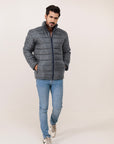 Plain Gray Puffer Jacket