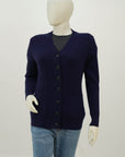 Acrylic Wool Cardigan N Blue