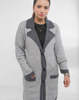 Acrylic Wool Long Coat