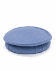 100% Lambswool Plain Cap Lt Blue