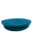 100% Lambswool Plain Cap Lt Petrol