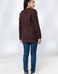 Soft Acrylic Wool Cardigan Maroon