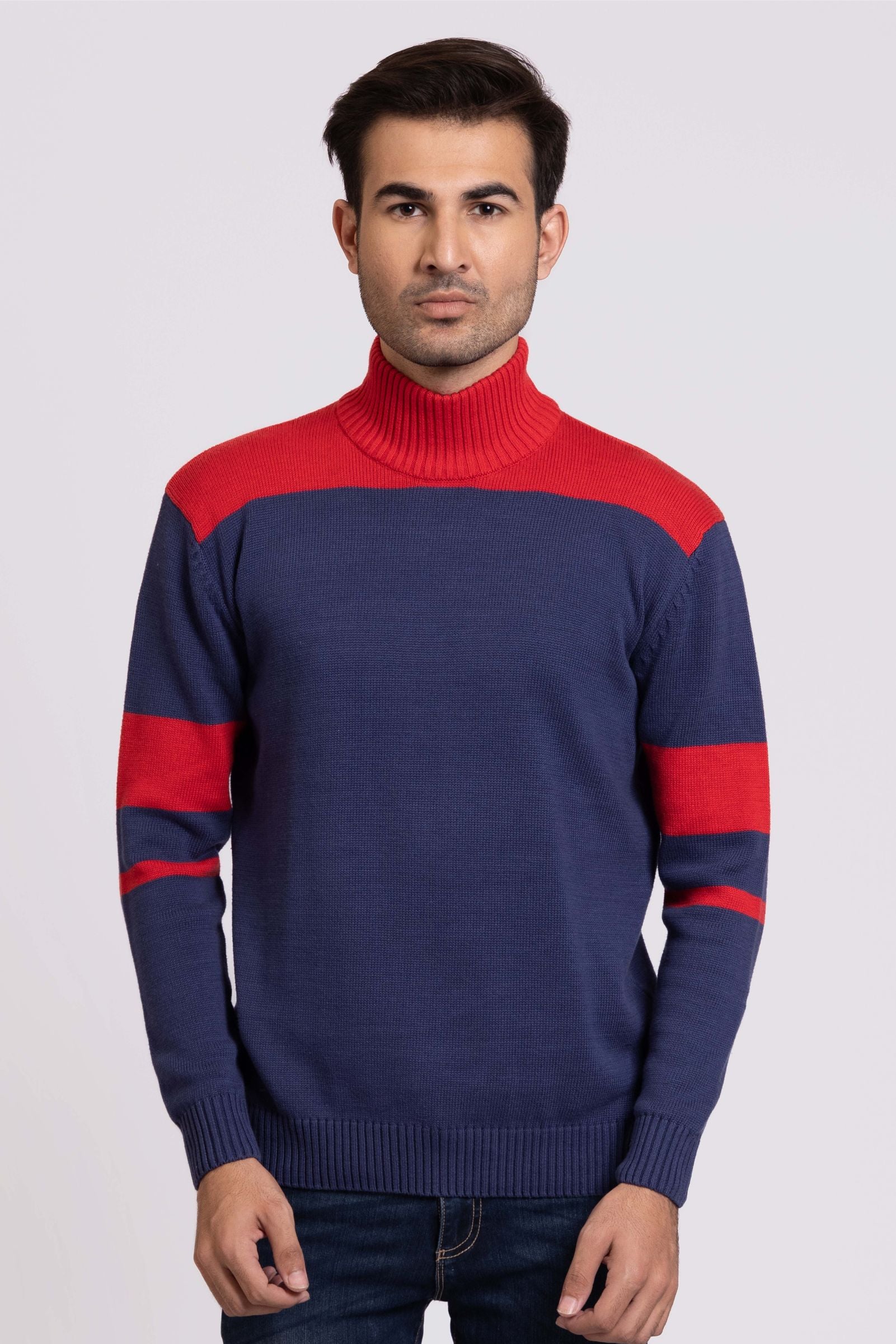 Cotton Mock Neck Sweater