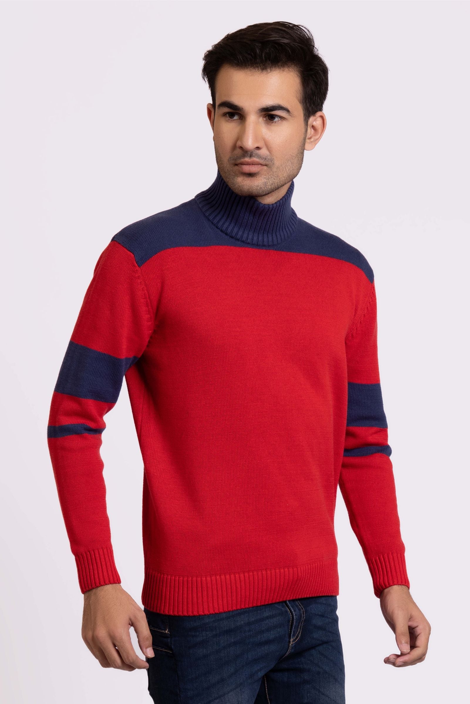 Cotton Mock Neck Sweater